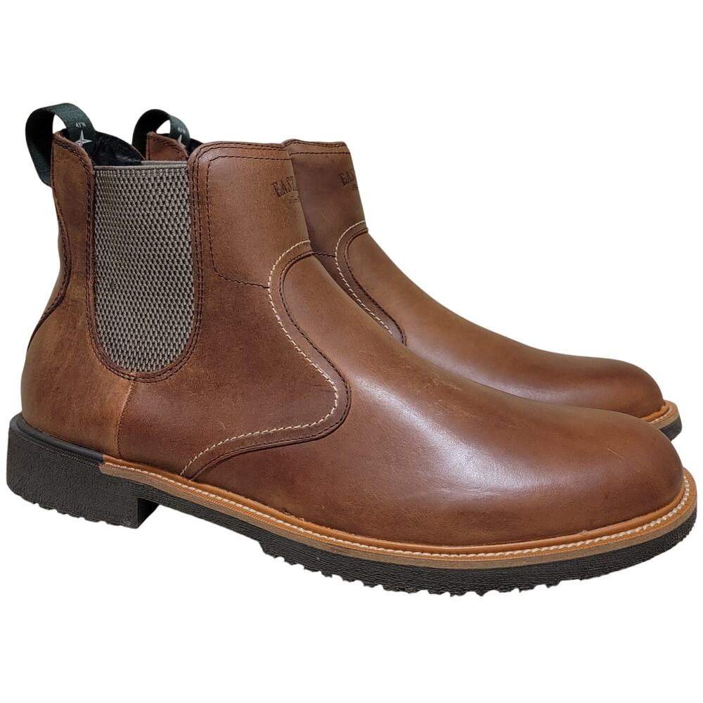 Eastland Men Chelsea Ankle Boots Chimney Pond Size US 9D Oak Brown Leather